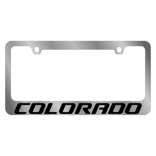 Eurosport Daytona® - GM 2-Hole License Plate Frame with Chevrolet Colorado Logo