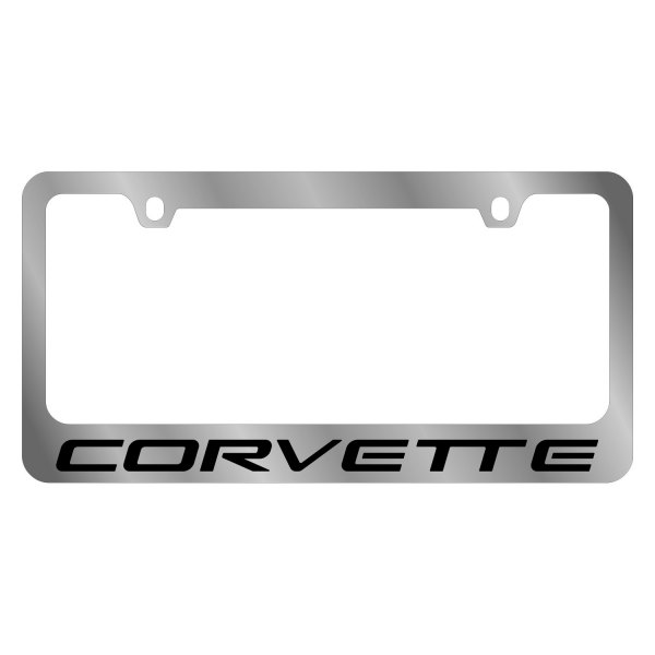 Eurosport Daytona® - GM 2-Hole License Plate Frame with Chevrolet Corvette C5 Logo