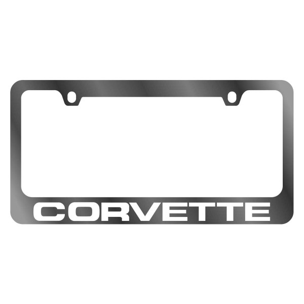 Eurosport Daytona® - GM 2-Hole License Plate Frame with Chevrolet Corvette C4 Logo