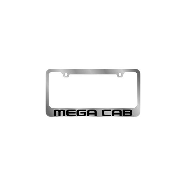 Eurosport Daytona® - MOPAR 2-Hole License Plate Frame with Mega Cab Logo
