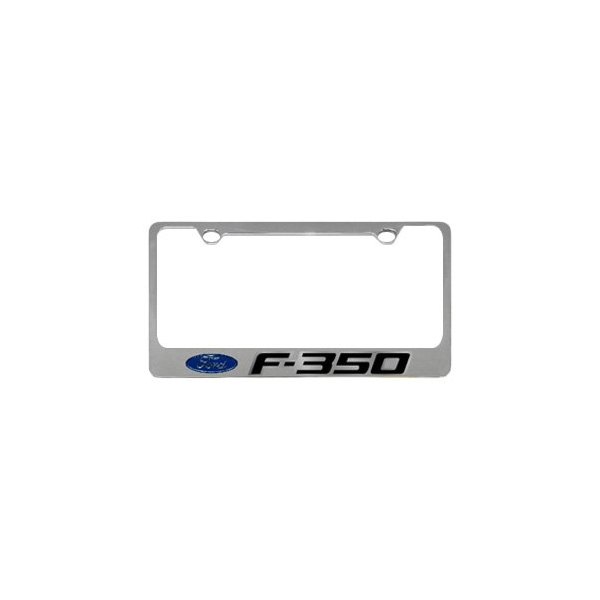 Eurosport Daytona® - Ford Motor Company 2-Hole License Plate Frame with F-350 Badge New Logo and Ford Emblem