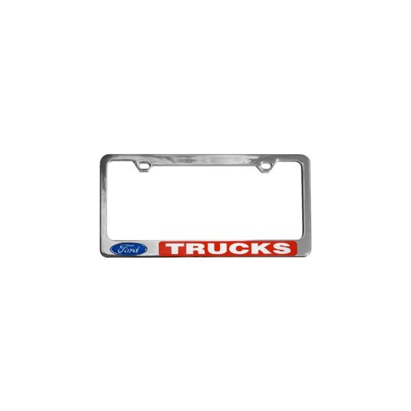 Eurosport Daytona® - Ford Motor Company 2-Hole License Plate Frame with Trucks Logo and Ford Emblem