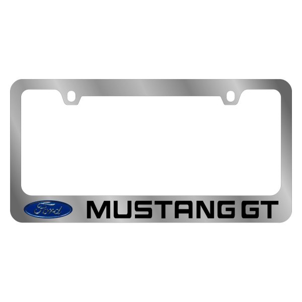 Eurosport Daytona® - Ford Motor Company 2-Hole License Plate Frame with Mustang GT Logo and Ford Emblem