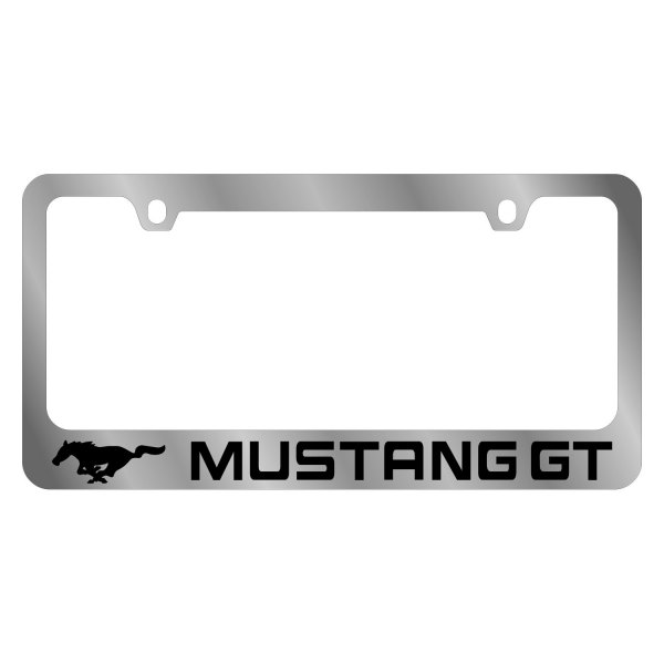 Eurosport Daytona® - Ford Motor Company 2-Hole License Plate Frame with Mustang GT Logo and Emblem
