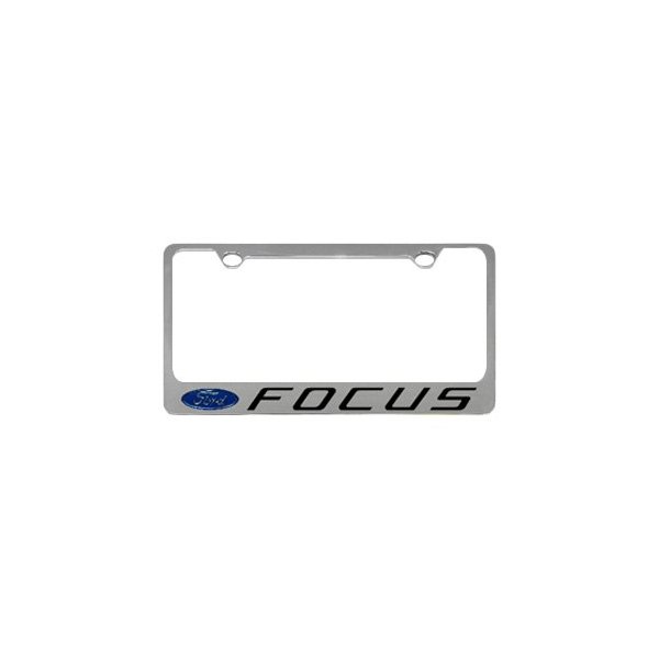 Eurosport Daytona® - Ford Motor Company 2-Hole License Plate Frame with Focus Logo and Ford Emblem