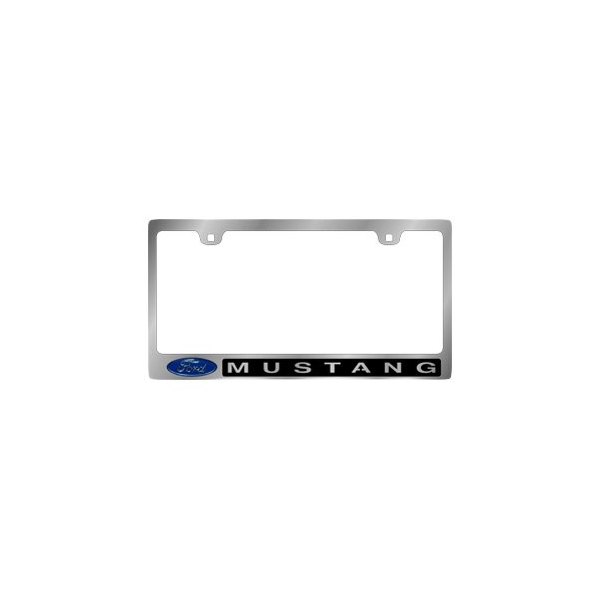 Eurosport Daytona® - Ford Motor Company 2-Hole License Plate Frame with Mustang Logo and Ford Emblem