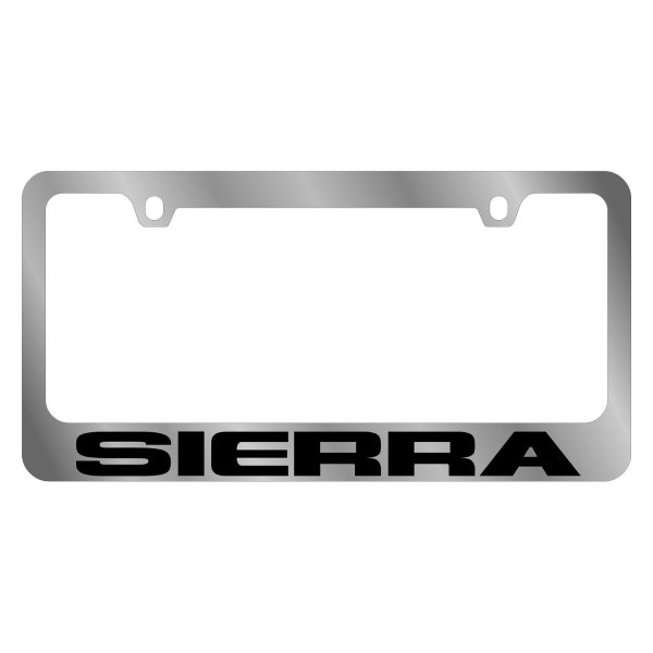 Eurosport Daytona® - GM 2-Hole License Plate Frame with Sierra Logo