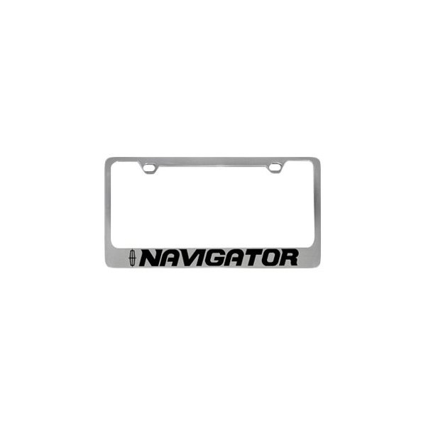 Eurosport Daytona® - Ford Motor Company 2-Hole License Plate Frame with Navigator Logo and Lincoln Emblem