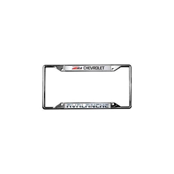 Eurosport Daytona® - GM 4-Hole License Plate Frame with Chevrolet Z71 Avalanche Logo
