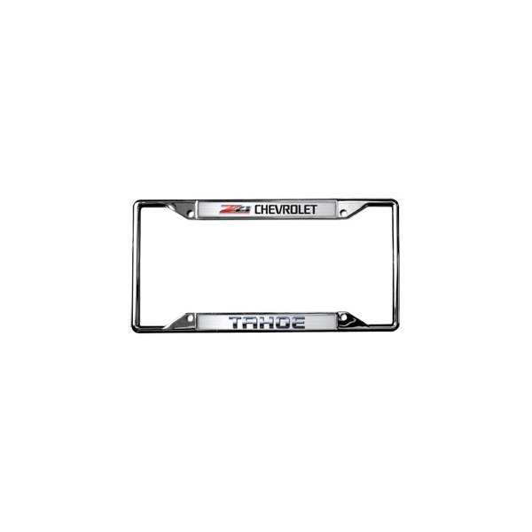 Eurosport Daytona® - GM 4-Hole License Plate Frame with Chevrolet Z71 Tahoe Logo