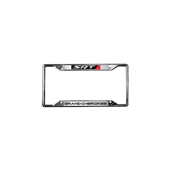 Eurosport Daytona® - MOPAR 4-Hole License Plate Frame with Grand Cherokee STR Logo