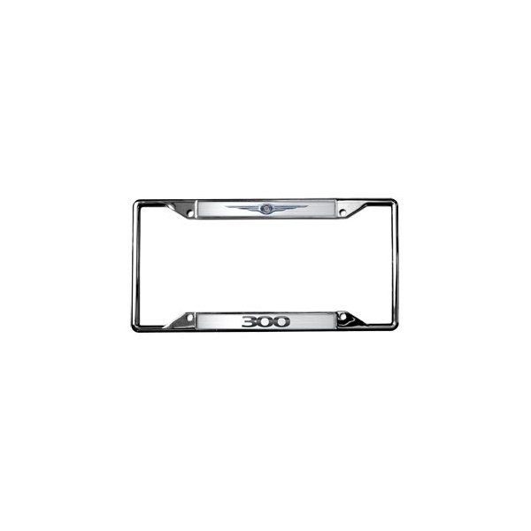 Eurosport Daytona® - MOPAR 4-Hole License Plate Frame with Style 2 300 Logo and Chrysler Emblem