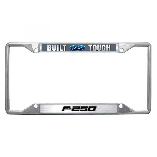 Eurosport Daytona® - Ford Motor Company 4-Hole License Plate Frame with Built Ford Tough F-250 New Logo