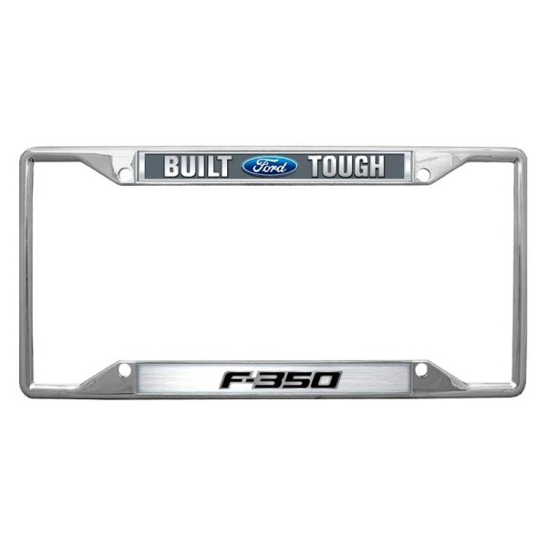 Eurosport Daytona® - Ford Motor Company 4-Hole License Plate Frame with Built Ford Tough F-350 New Logo