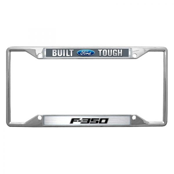 Eurosport Daytona® - Ford Motor Company 4-Hole License Plate Frame with Built Ford Tough F-350 New Logo