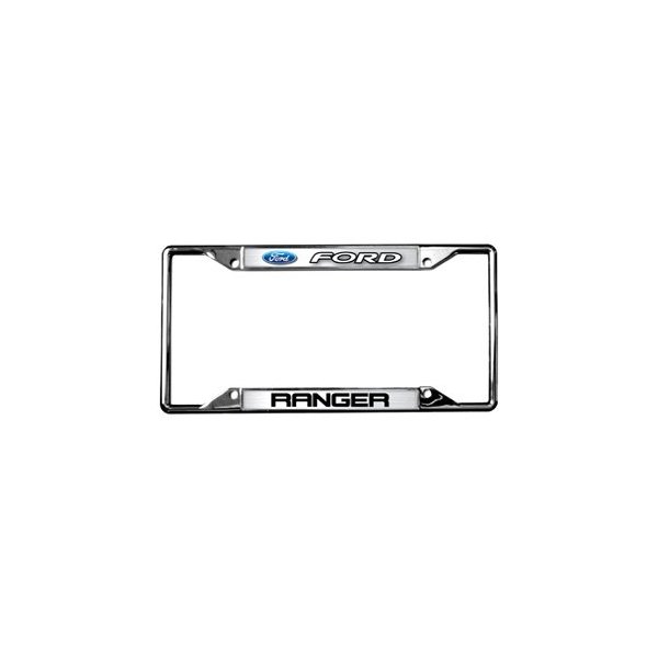 Eurosport Daytona® - Ford Motor Company 4-Hole License Plate Frame with Ford Ranger Logo and Emblem