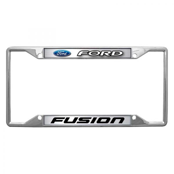 Eurosport Daytona® - Ford Motor Company 4-Hole License Plate Frame with Fusion New Logo and Ford Emblem