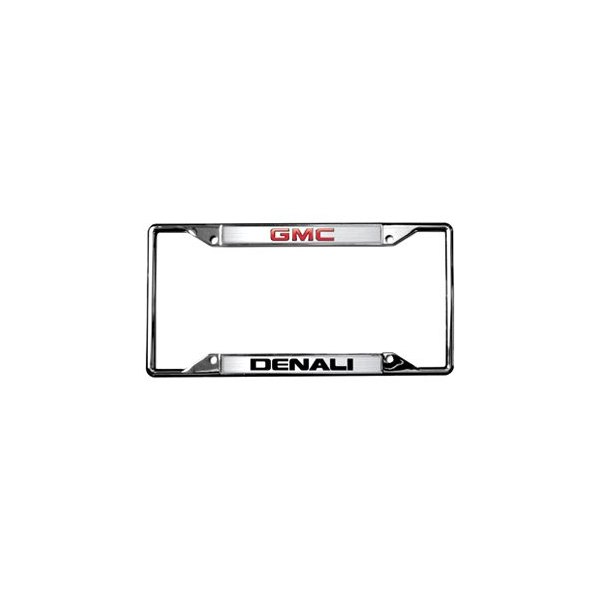 Eurosport Daytona® - GM 4-Hole License Plate Frame with Denali New Logo and GMC Emblem