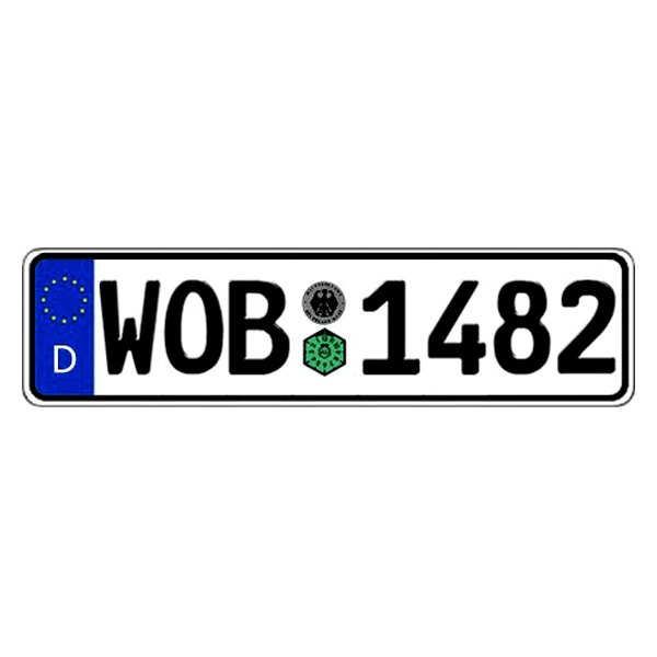 Eurosport Daytona® - Germany, Wolfsburg Random Authentic EEC Europlate™ License Plate
