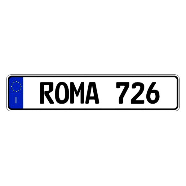  Eurosport Daytona® - Italy - ROMA Custom Authentic EEC Europlate™ License Plate