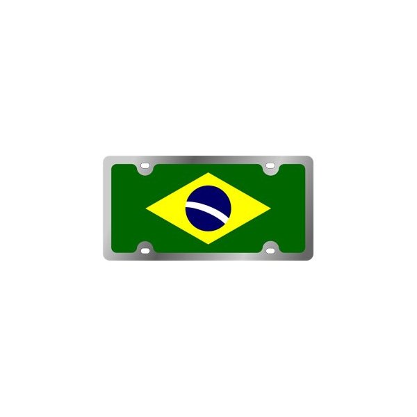 Eurosport Daytona® - International Flag License Plate with Brazil Logo