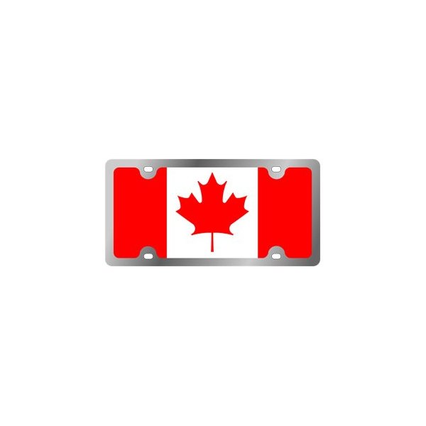 Eurosport Daytona® - International Flag License Plate with Canada Leaf Logo