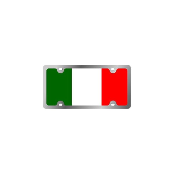 Eurosport Daytona® - International Flag License Plate with Italy Colors Logo