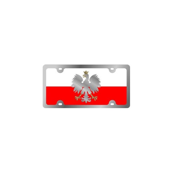 Eurosport Daytona® - International Flag License Plate with Poland Logo