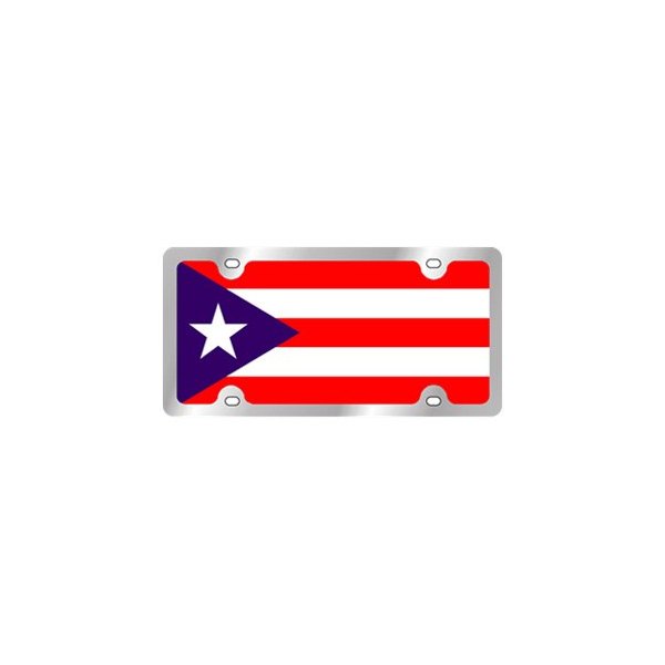 Eurosport Daytona® - International Flag License Plate with Puerto Rico Logo