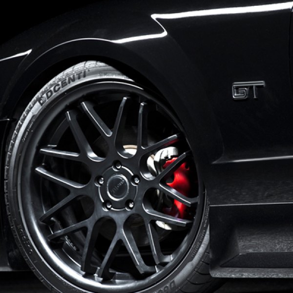 EUROTEK® - UO06 Matte Black on Ford Mustang