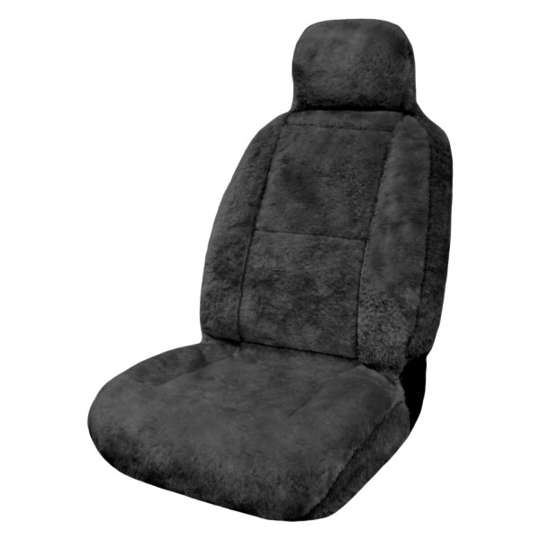  Eurow® - XL Design Premium Pelt Gray Sheepskin Seat Cover