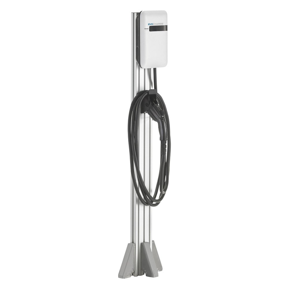 EvoCharge iEVSE Plus 32A Level 2 Networked RFID EV Charging Station  w/Retractor