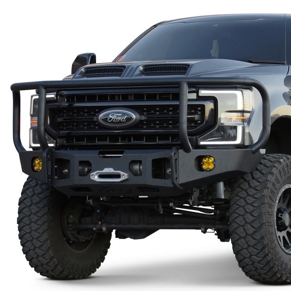 Expedition One® - Full Width Front HD Black Powder Coat Bumper