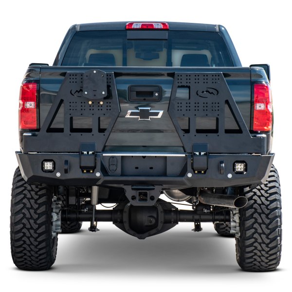 Expedition One® - Full Width Rear HD Black Powder Coated Bumper 