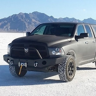 Expedition One® - RangeMax Full Width Raw Front Winch HD Bumper with Hoop