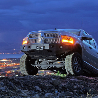 Expedition One® - RangeMax Full Width Black Powder Coated Front Winch HD Bumper
