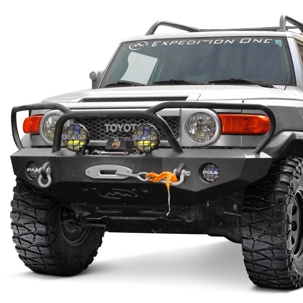 Expedition One® - Trail Series Kodiak Style Full Width Front HD Black Powder Coat Bumper