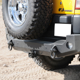 Expedition One® - Trail Series Full Width Black Powder Coated Rear HD Bumper