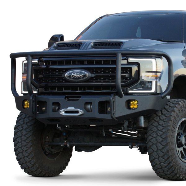 Expedition One® - Ford F-350 2017 Full Width Black Front Winch HD ...