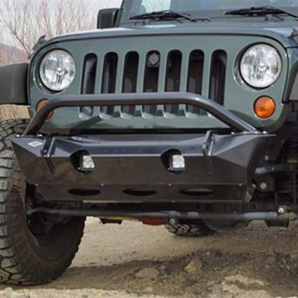 Expedition One® - Mule™ Stubby Front HD Black Powder Coated Bumper 