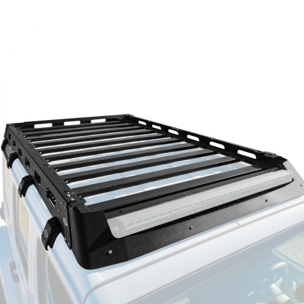 Expedition One® - Mule Ultra Black Powder Coated Full Roof Cargo Basket
