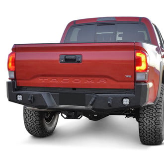 Expedition One® - Full Width Black Powder Coated Rear HD Bumper