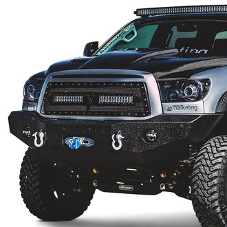 Expedition One® - RangeMax Full Width Black Powder Coated Front Winch HD Bumper