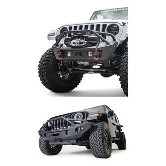 Fab Fours® - 2-Pc Stubby Front Winch HD Bumper Kit