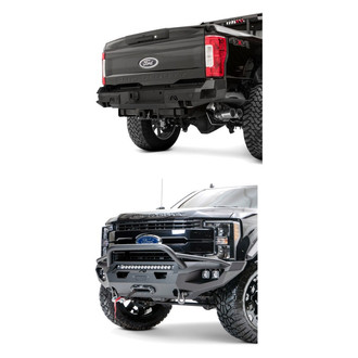 Fab Fours® - 2-Pc Matrix Full Width Front Winch HD Bumper Kit