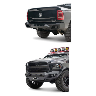 Fab Fours® - 2-Pc Matrix Full Width Front Winch HD Bumper Kit