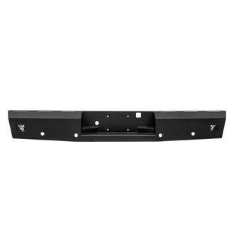 Fab Fours® - Red Steel Full Width Black Powder Coated Rear HD Bumper