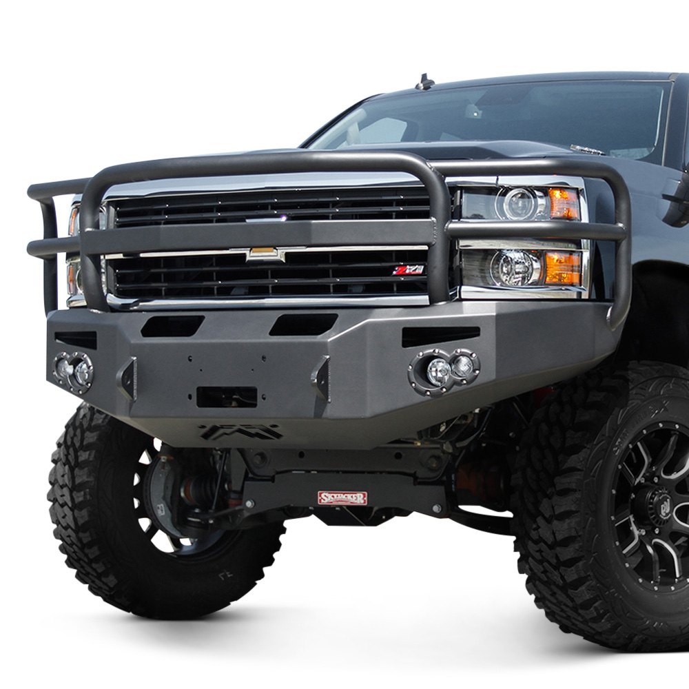 Fab Fours® - Chevy Silverado 3500 2019 Premium Full Width Blacked Front ...