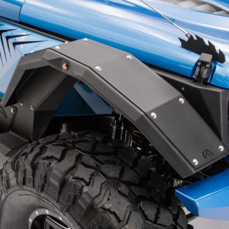 Fab Fours® - Wide Black Fender Flares