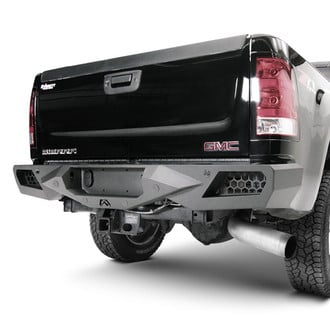 Fab Fours® - Vengeance Full Width Black Powder Coated Rear HD Bumper